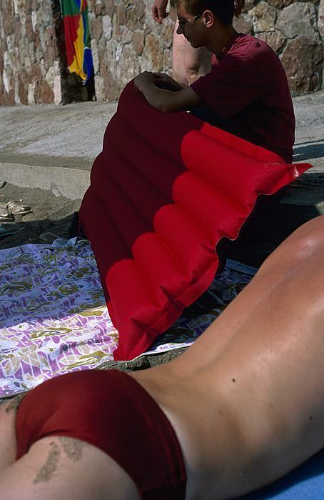 Na plaży w Sudaku (Krym 2004)